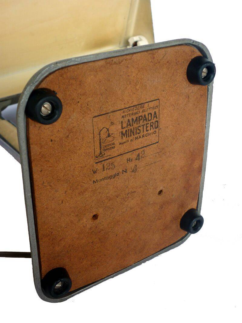 1930 Italian Design Rationalist industrial neon table lamp