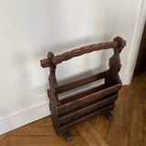 Raw wood review door