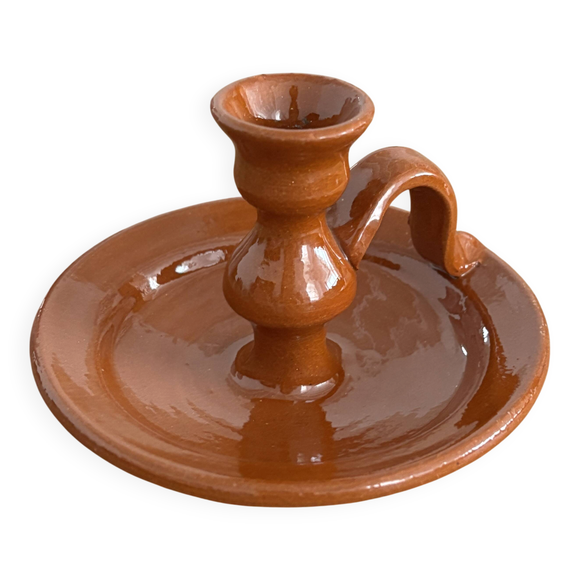 Terracotta candlestick
