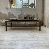 Table basse laiton attribuée à Guy Lefevre pour maison Jansen