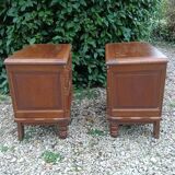 Paire de tables de chevet en chêne
