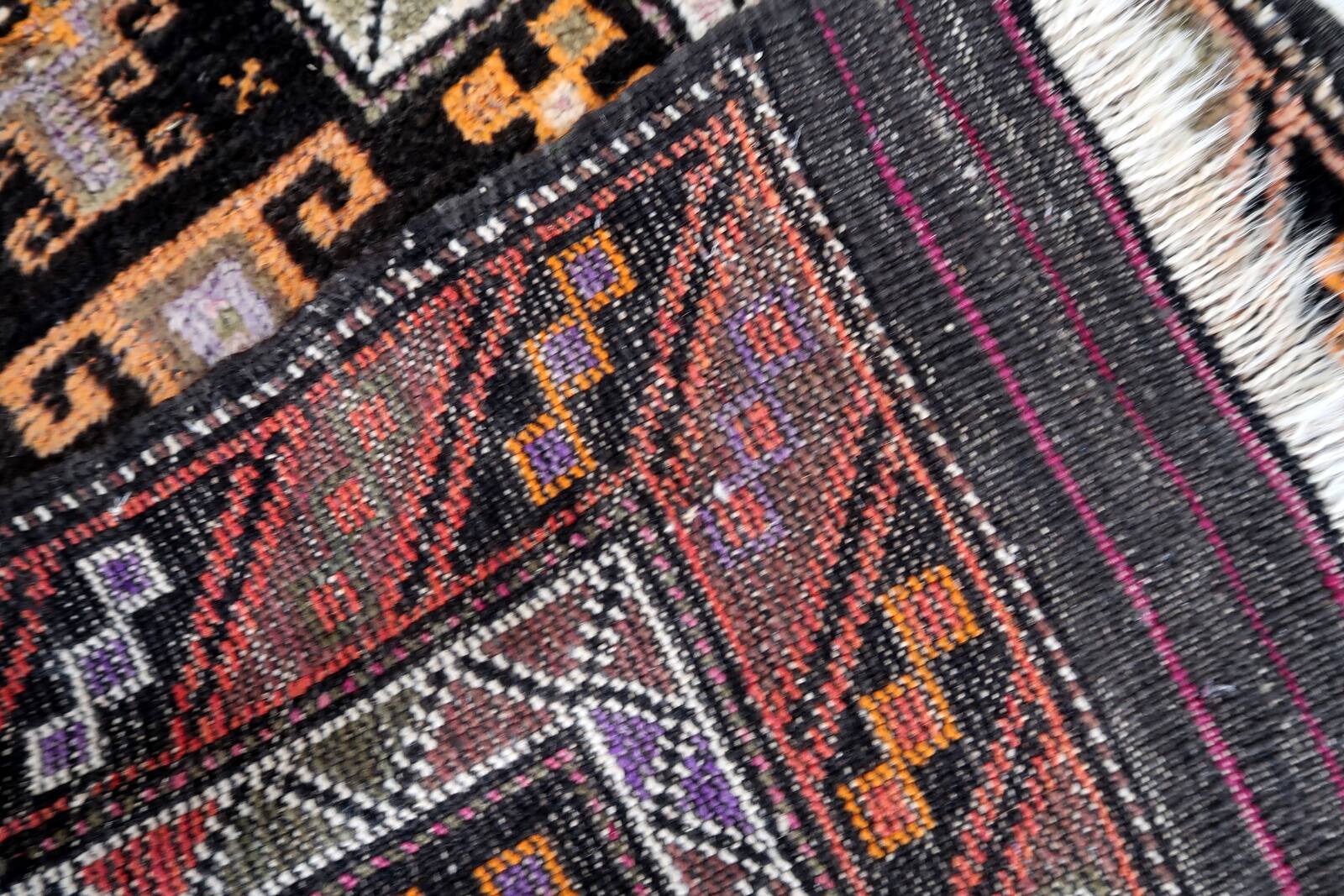 Tapis ancien de prière Baloutche fait main 66x104 cm en laine - 1C1045