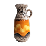 Vase en grès coloré vintage années 70