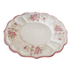 Plat ovale en céramique à délicat décor floral