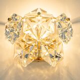 pair of crystal wall lights by Kinkeldey, Germany, 1970s.
