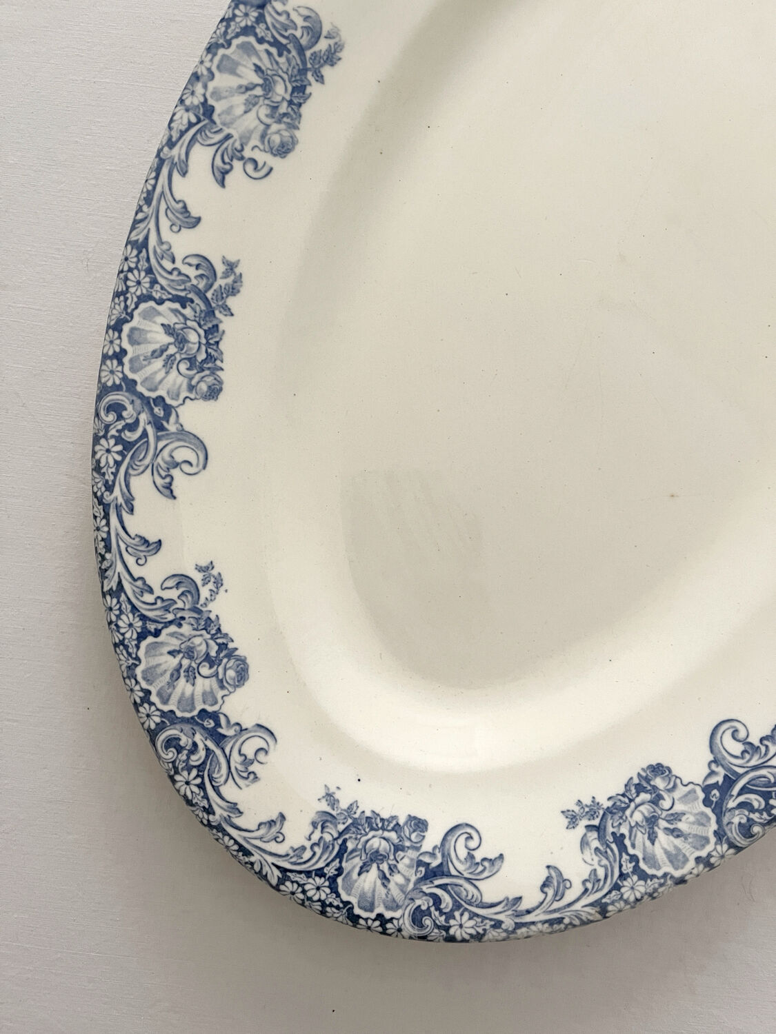 Oval dish in ironstone "Montespan" Salins