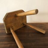 Wooden tripod stool