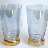 Orangeade set in colored glass