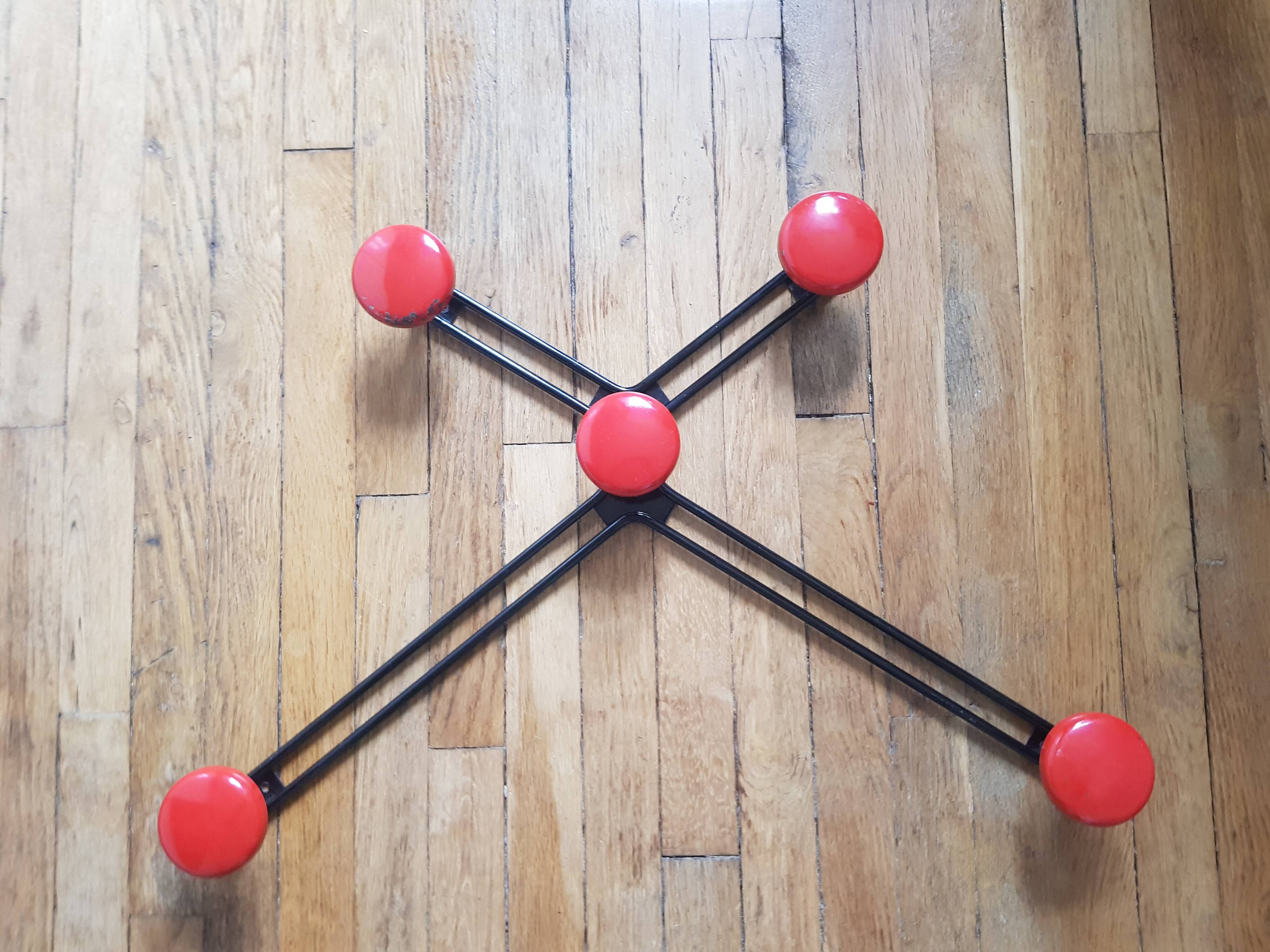 Vintage star wall coat rack