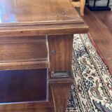 Square walnut table