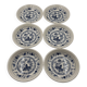 Set of 6 deep plates Biltons