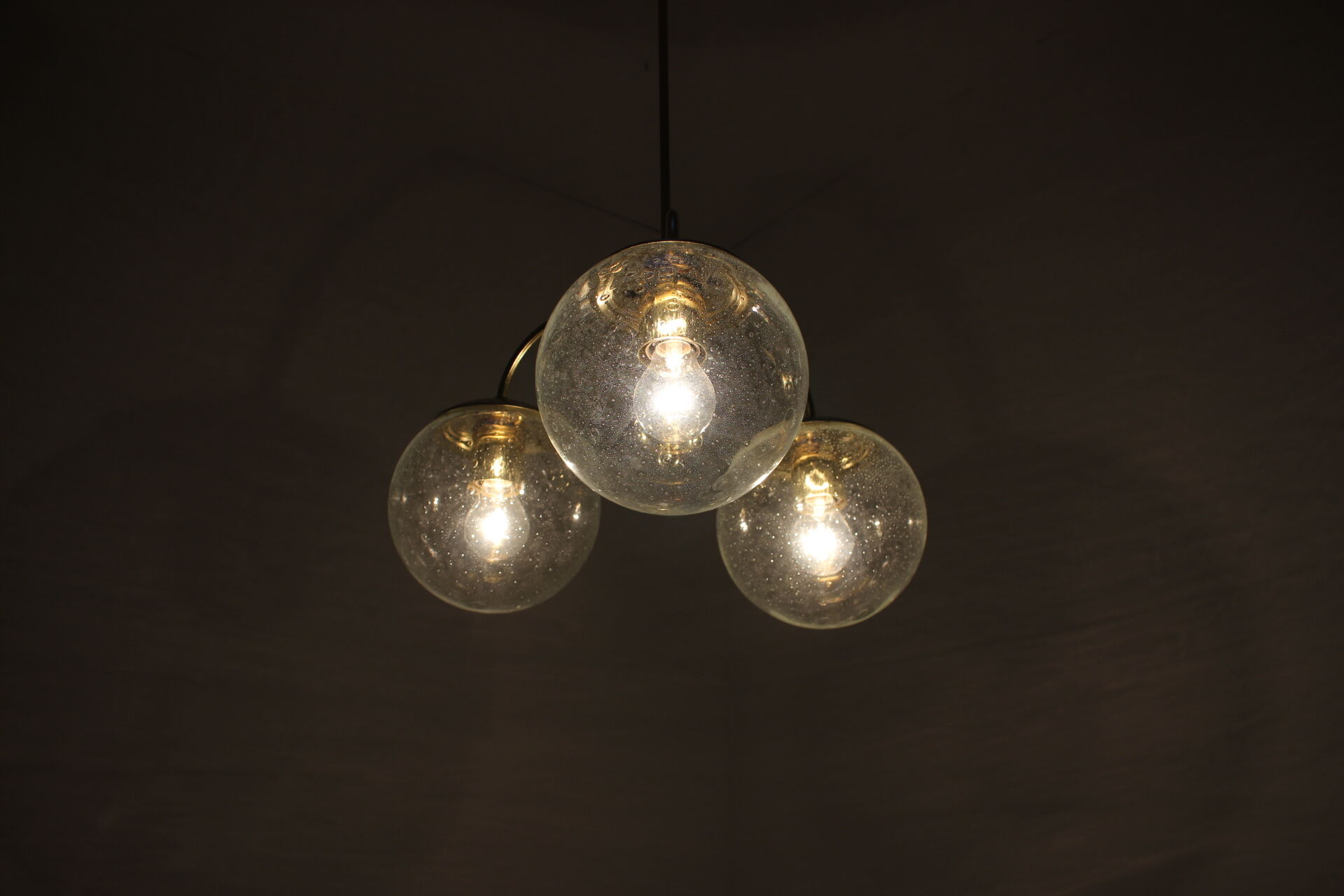 Mid-century chandelier Kamenický Šenov, 1980