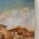 Mediterranean port, oil on canvas