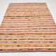 Vintage Striped Pattern Multicolor Kilim Rug, 183x239Cm