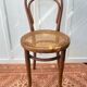 Chaise bistrot Thonet bois et cannage