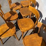 Set of 7 vintage bistro chairs