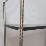 Black and gold metal tomado wall shelf