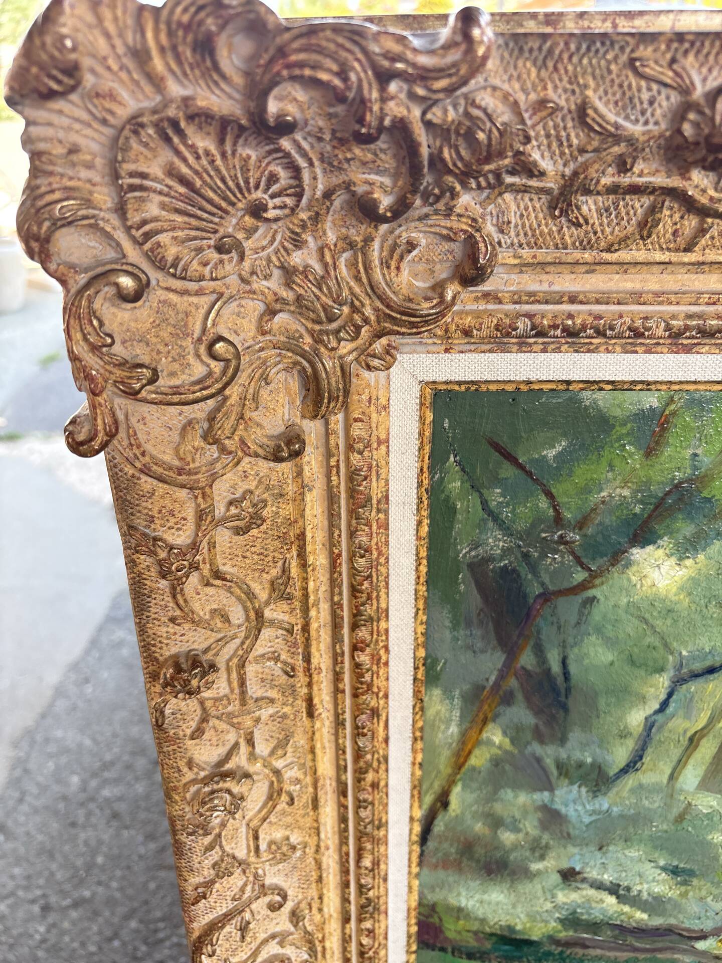 Large oil on canvas signed Reine Cimière - Salon de Paris 1964