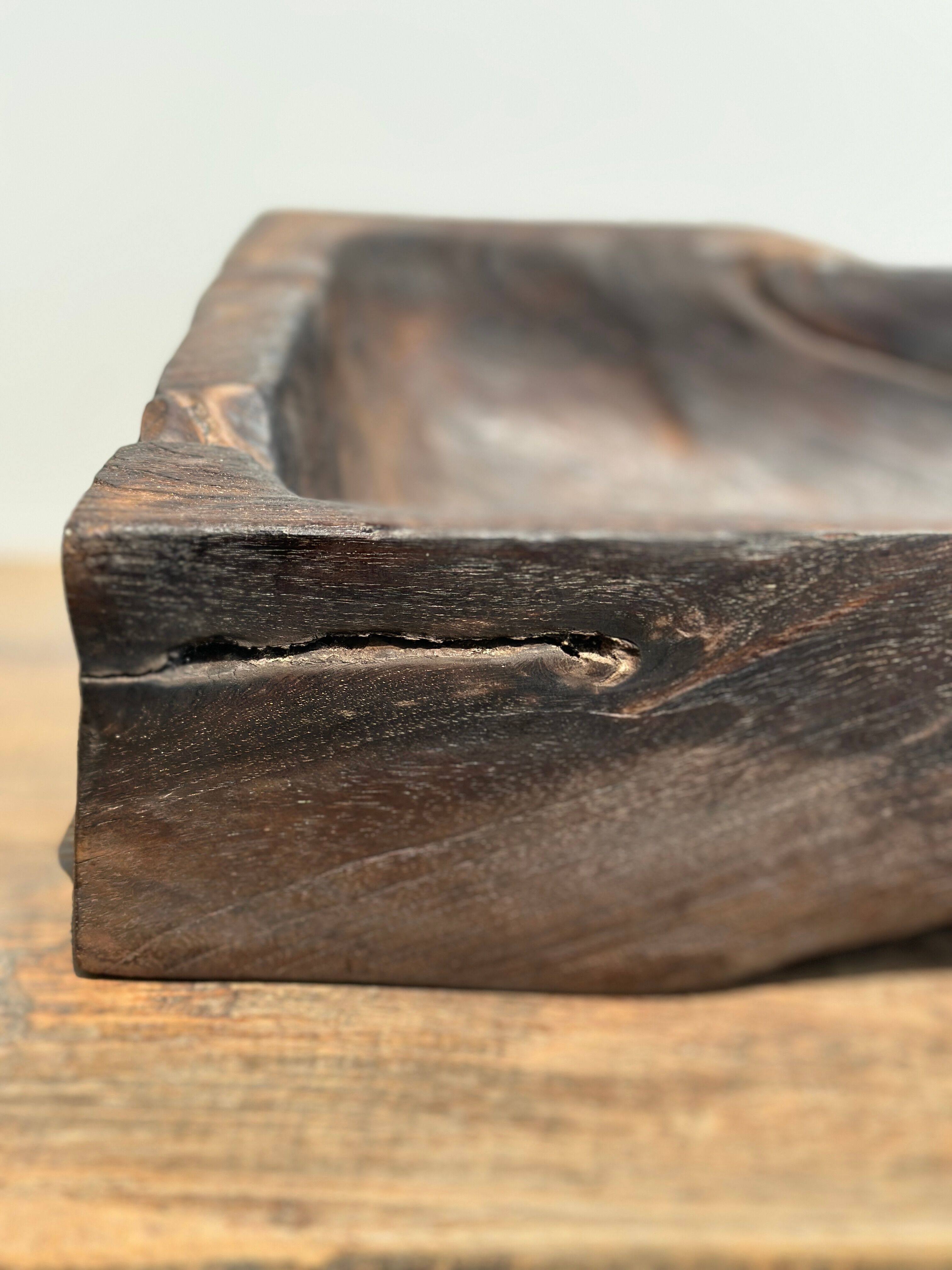 Asian teak empty pocket