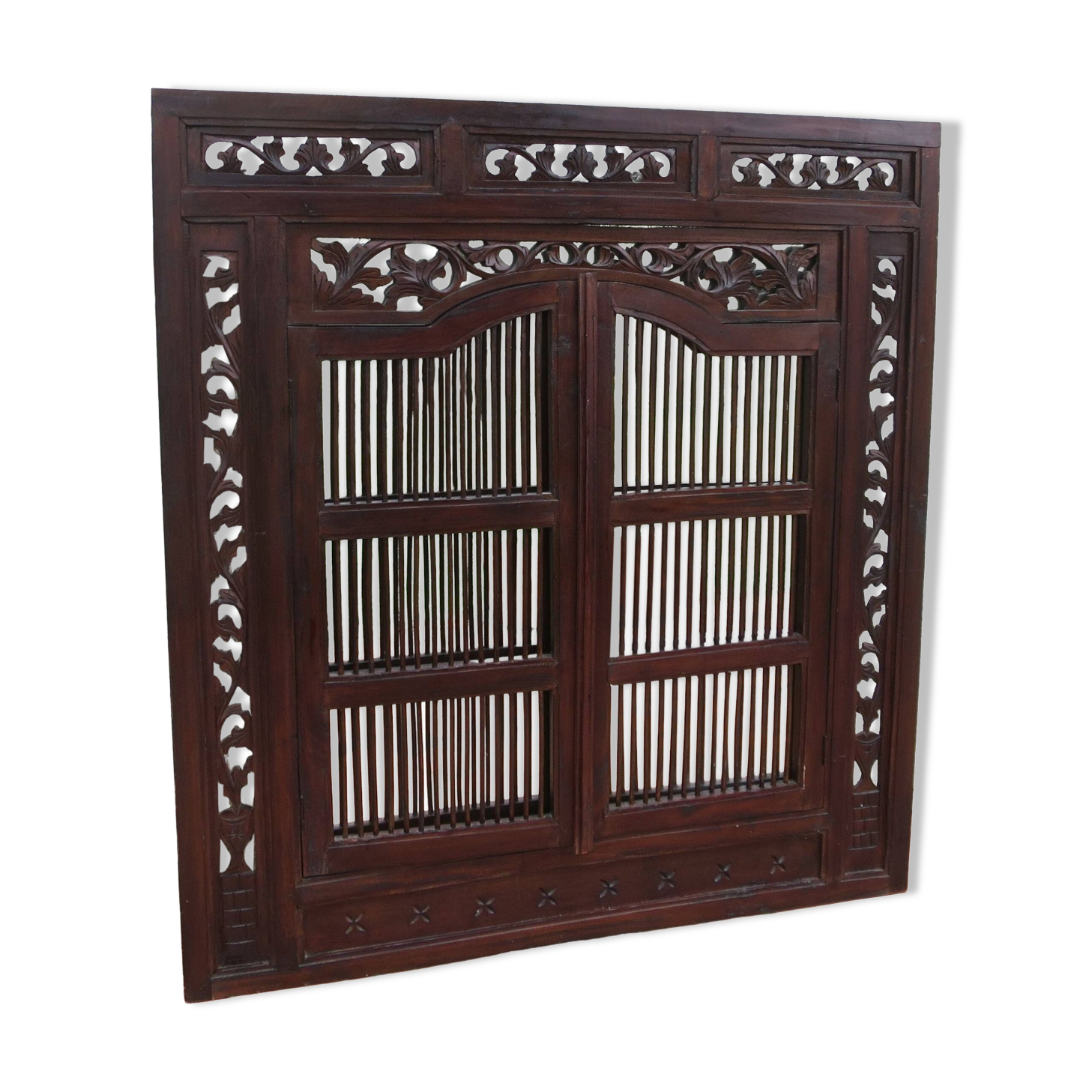 Large Indonesian shutter window mirror 120 x 130
