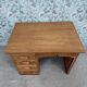 Oak half-minister's desk (renovated)