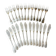 Set of 12 ERCUIS fish forks and 12 fish knives, Vieux Paris model
