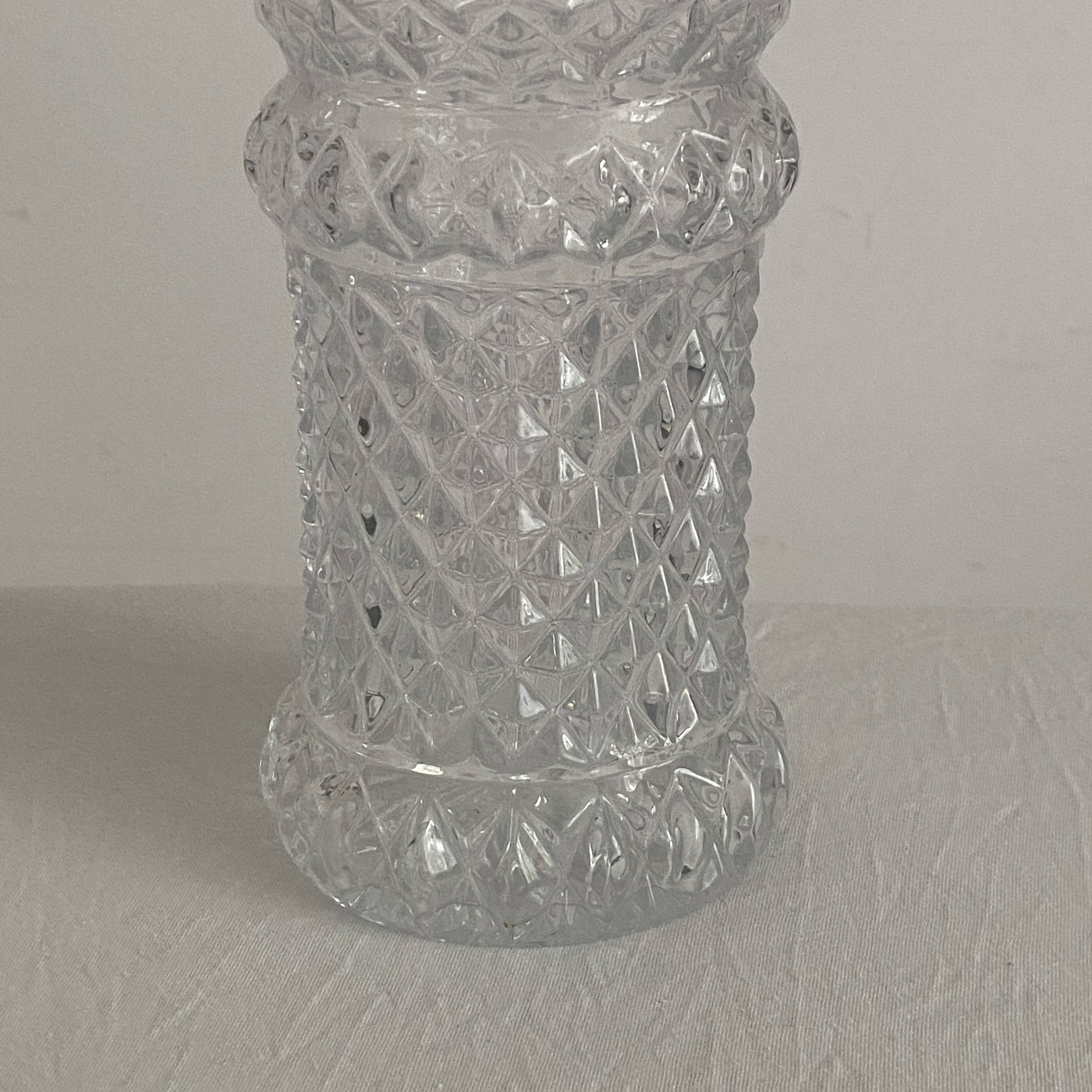 Vintage 1970s crystal decanter
