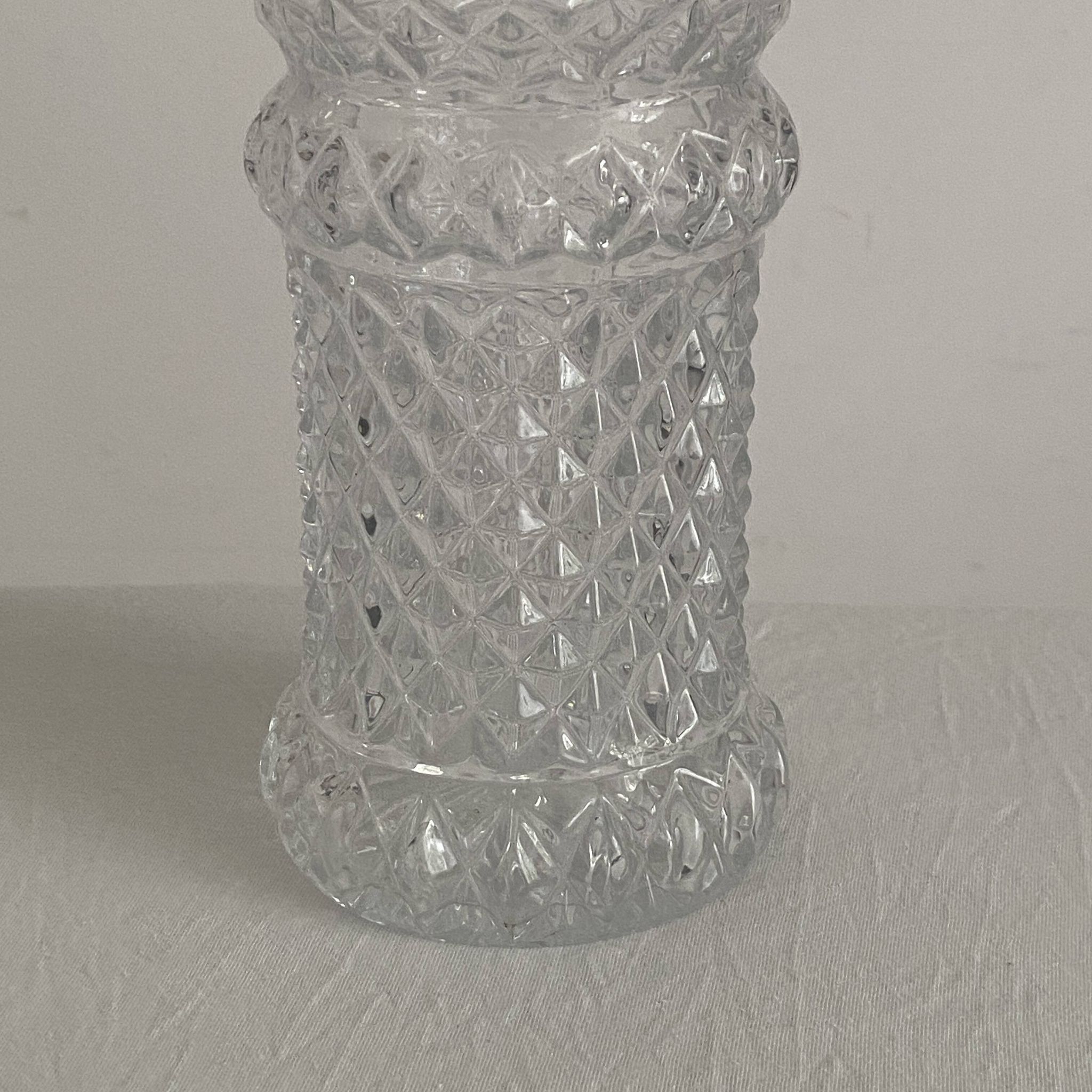 Carafe à décanter en cristal vintage 1970's