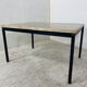 Table italienne en laiton travertin et acier ou table basse, années 1960