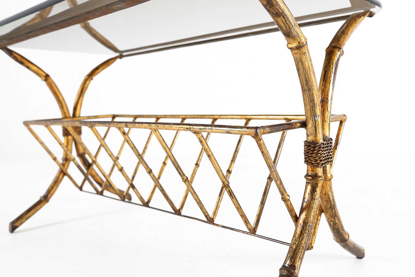 Regency bamboo coffee table