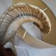 Vintage ram's horn living room lamp