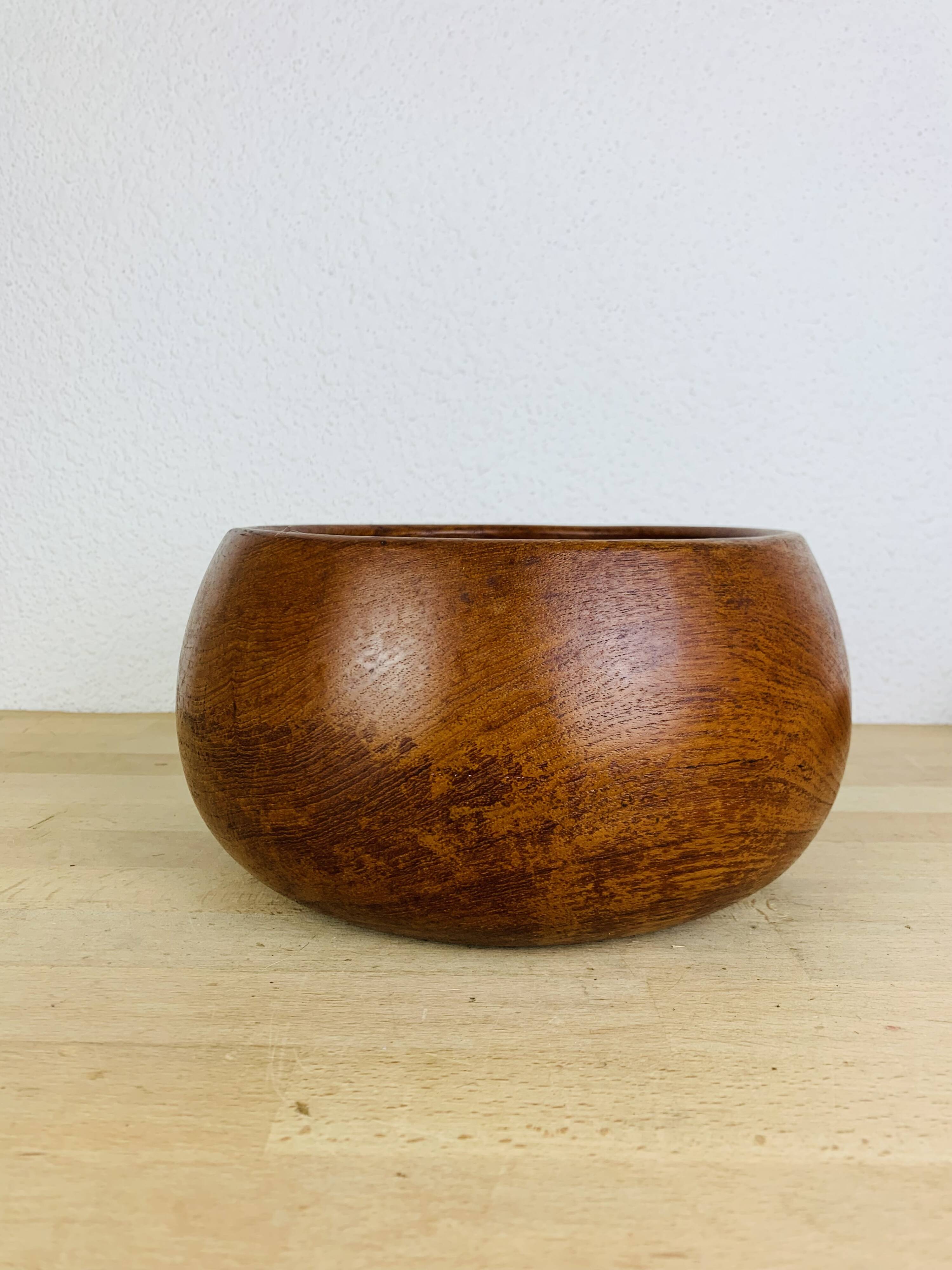 Danish teak fruit bowl, 1960s, Scandinavian
