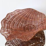 wicker empty pocket basket