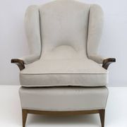 Attributed of Paolo Buffa Mid-Century Modern Italian Velvet Armchairs, 1950