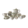 Earthenware coffee set by Luneville Keller and Guerin
