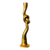 Bougeoirs noeud, design brutaliste, bronze, italie, 1970