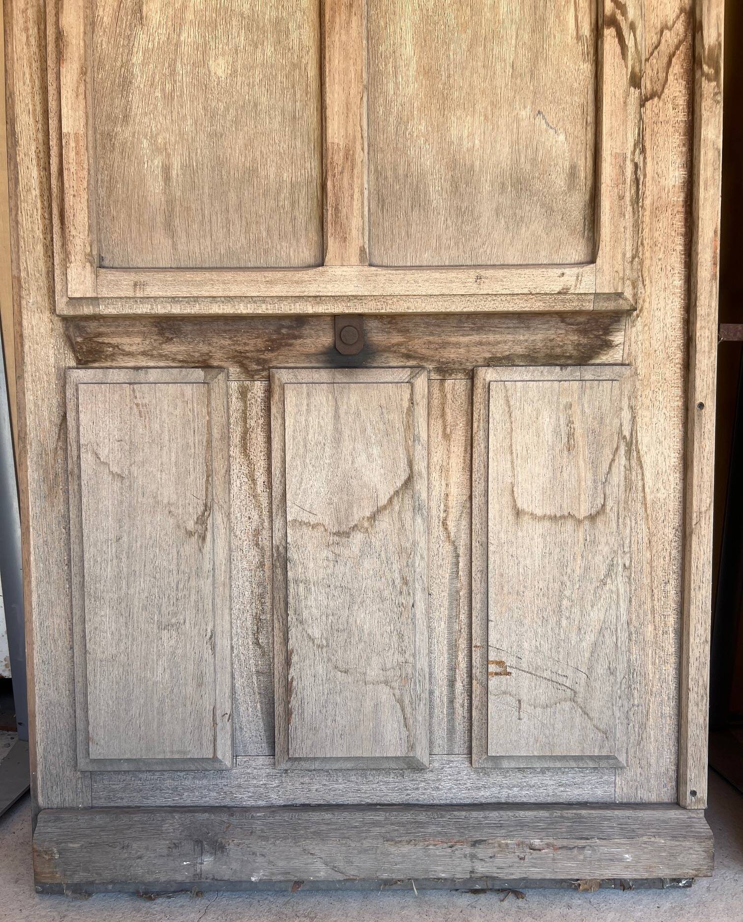 Wooden doors for an old shop front + frame