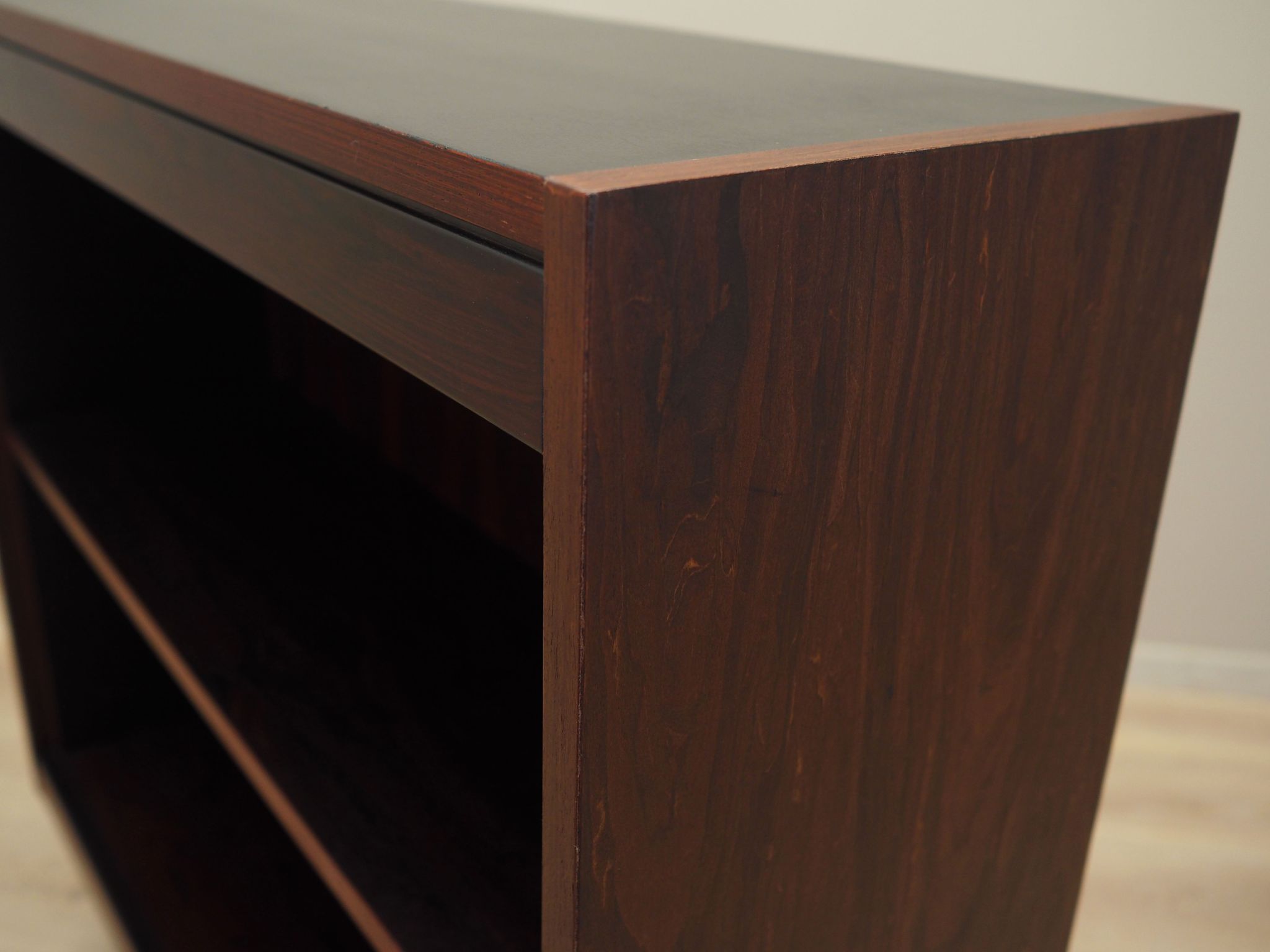 Walnut bookcase, Swedish design, 1970s, Sweden