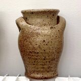 Speckled stoneware vase