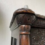 Commode XIXème pin noirci sculpté