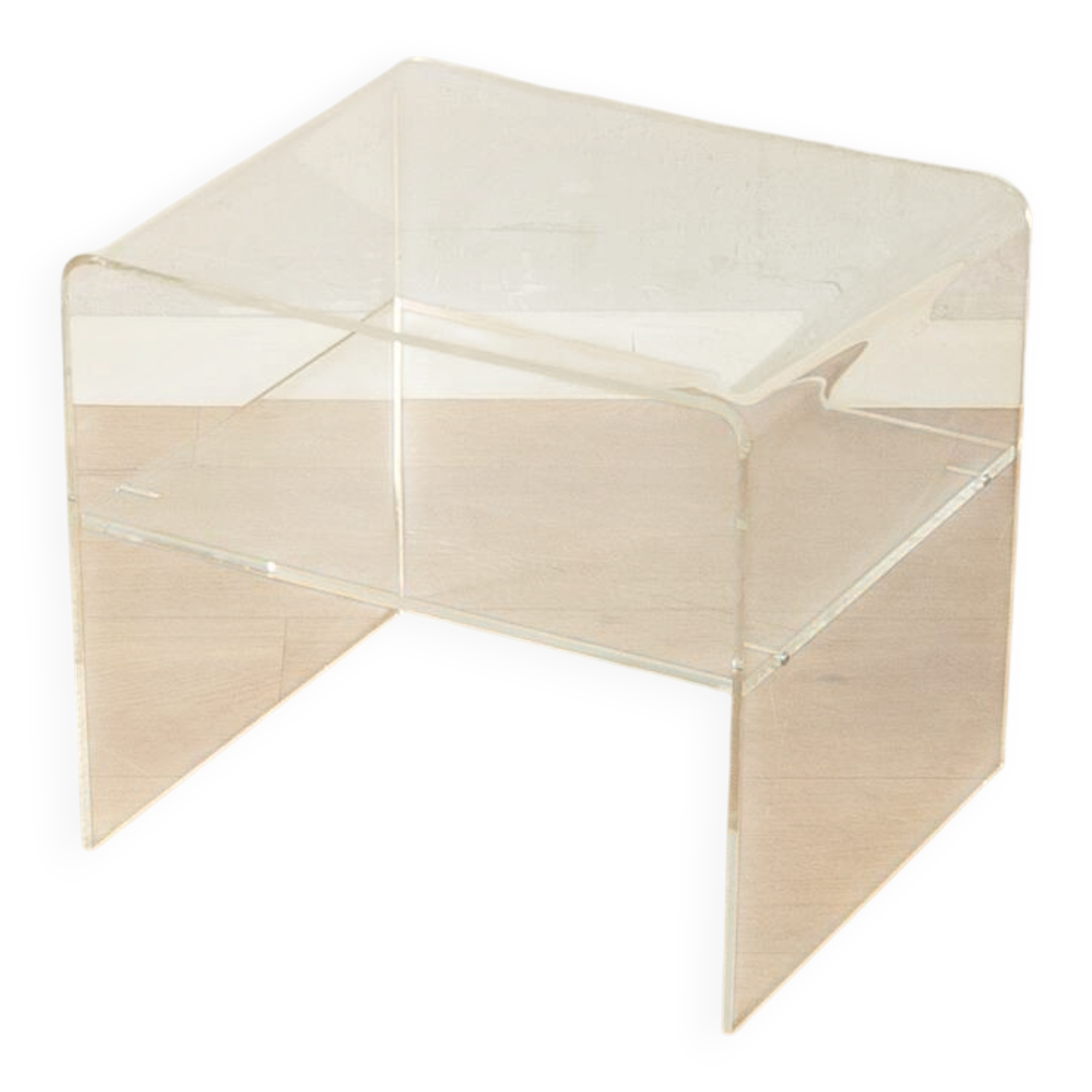 1960s Acrylic Side Table