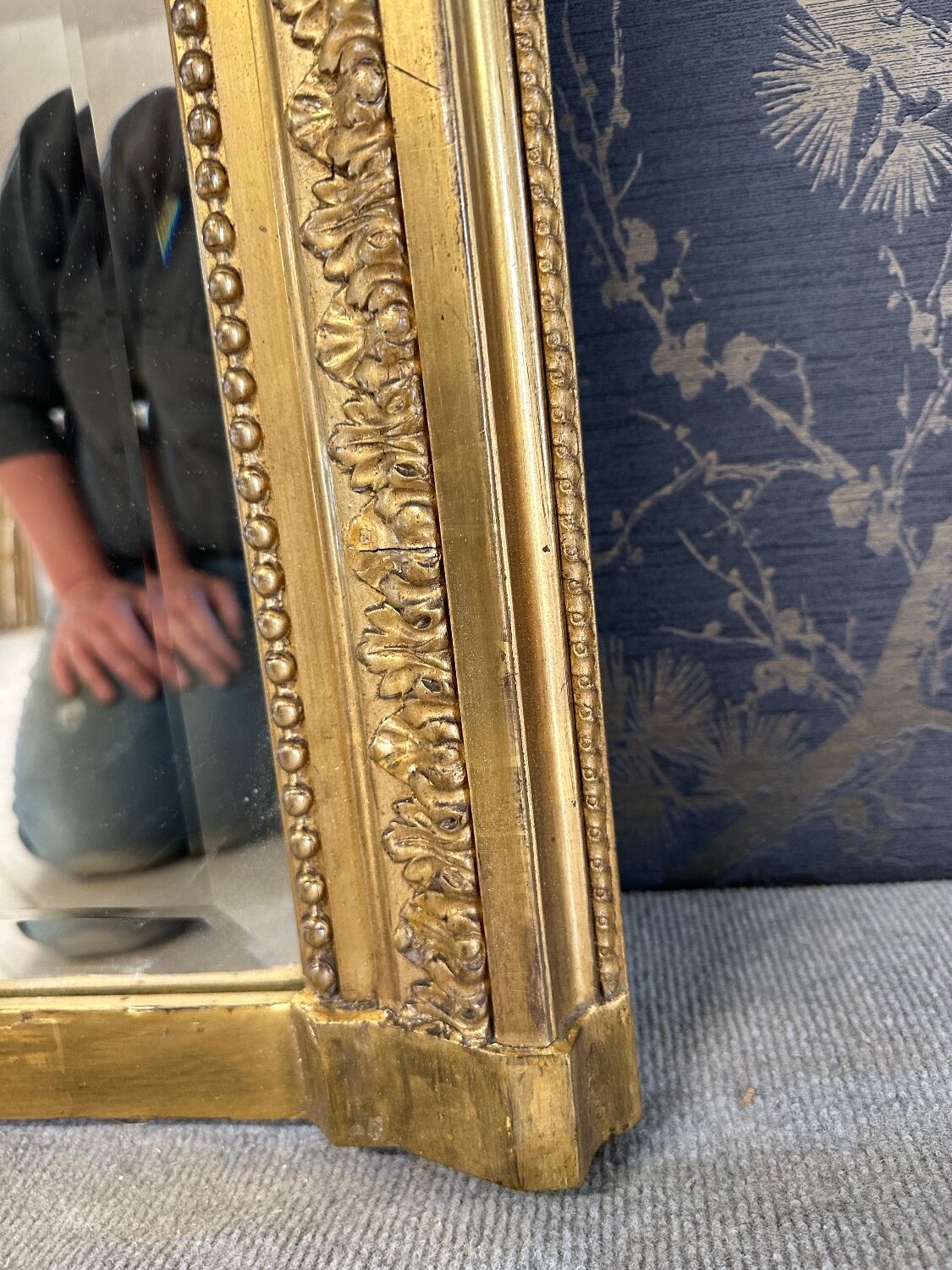 Miroir époque Napoléon III 149x107x112