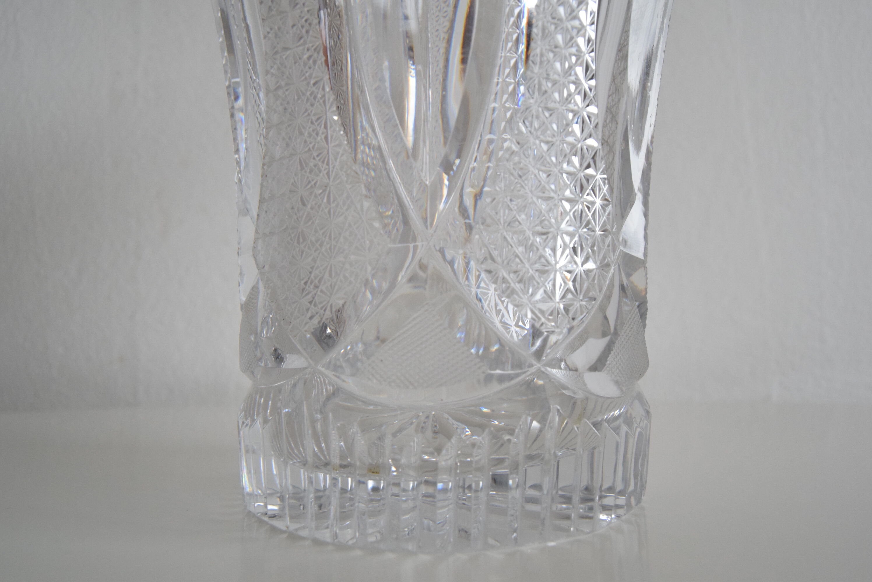 Crystal vase Novy Bor 1960s
