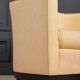 Pair of Art Deco First Time armchairs 1930 cream fabric on wooden structure