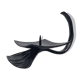 Art Deco wrought iron spade in the shape of Ginkgo Biloba leaf