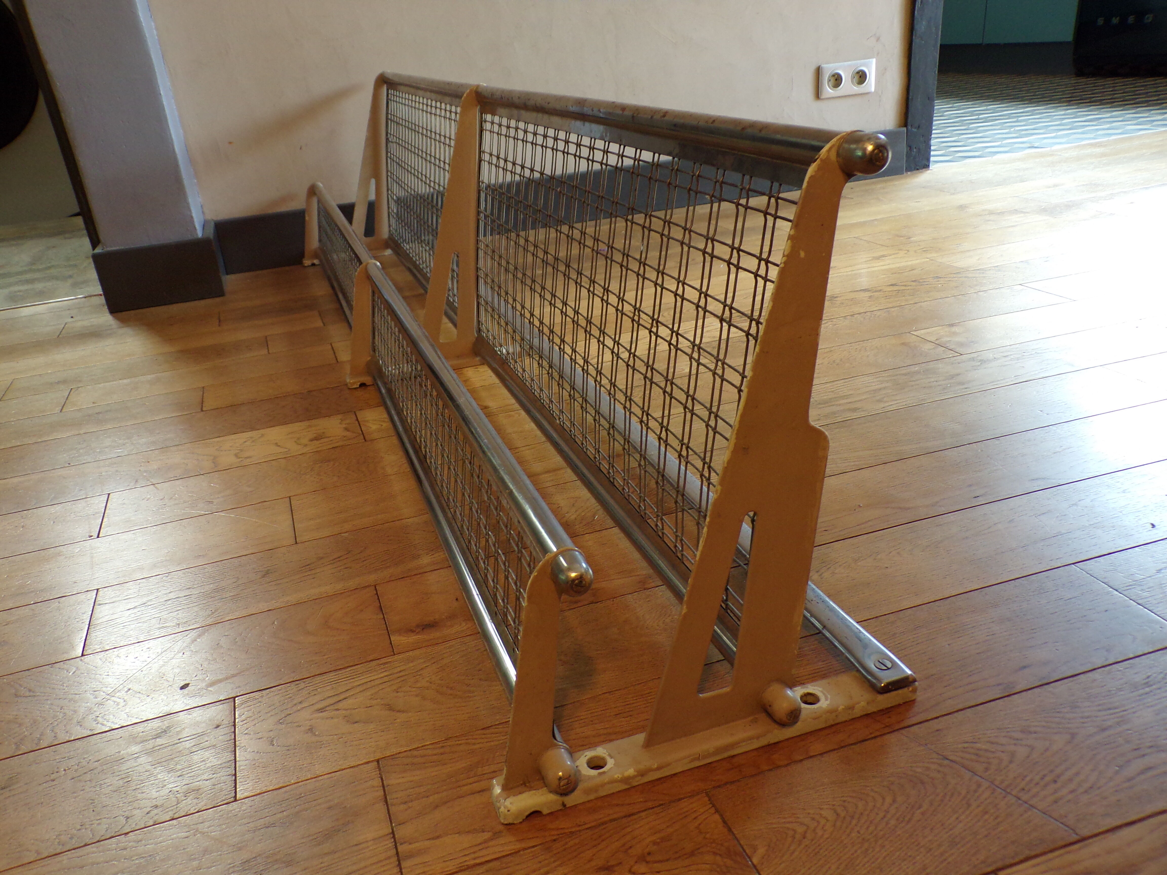 Old train luggage rack