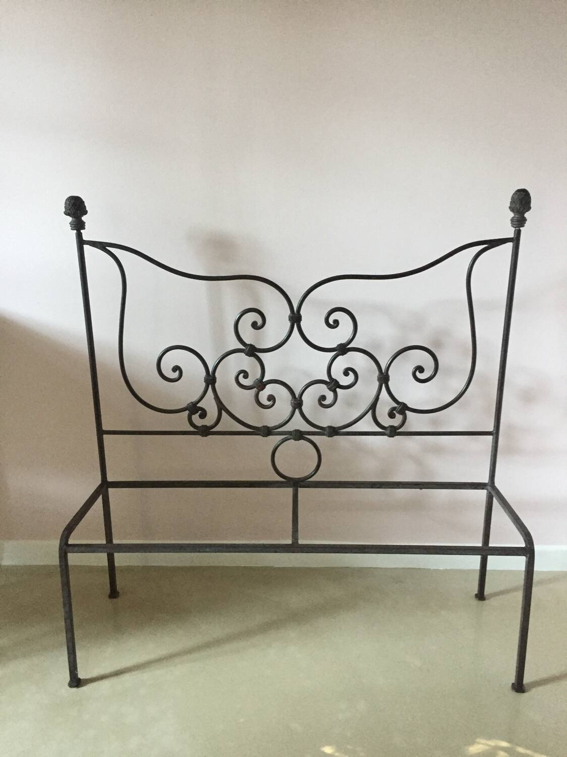 Wrought iron bed Astier de Villate