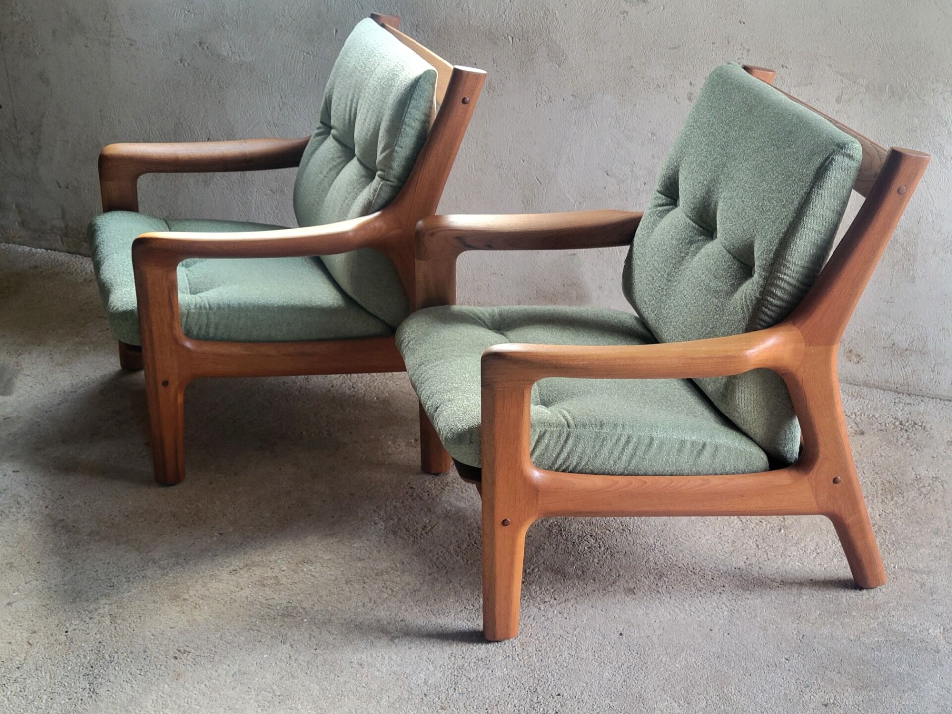 Set of 2 Georg Thams armchairs for Vejen Polstermøbelfabrik in teak, Denmark 1960