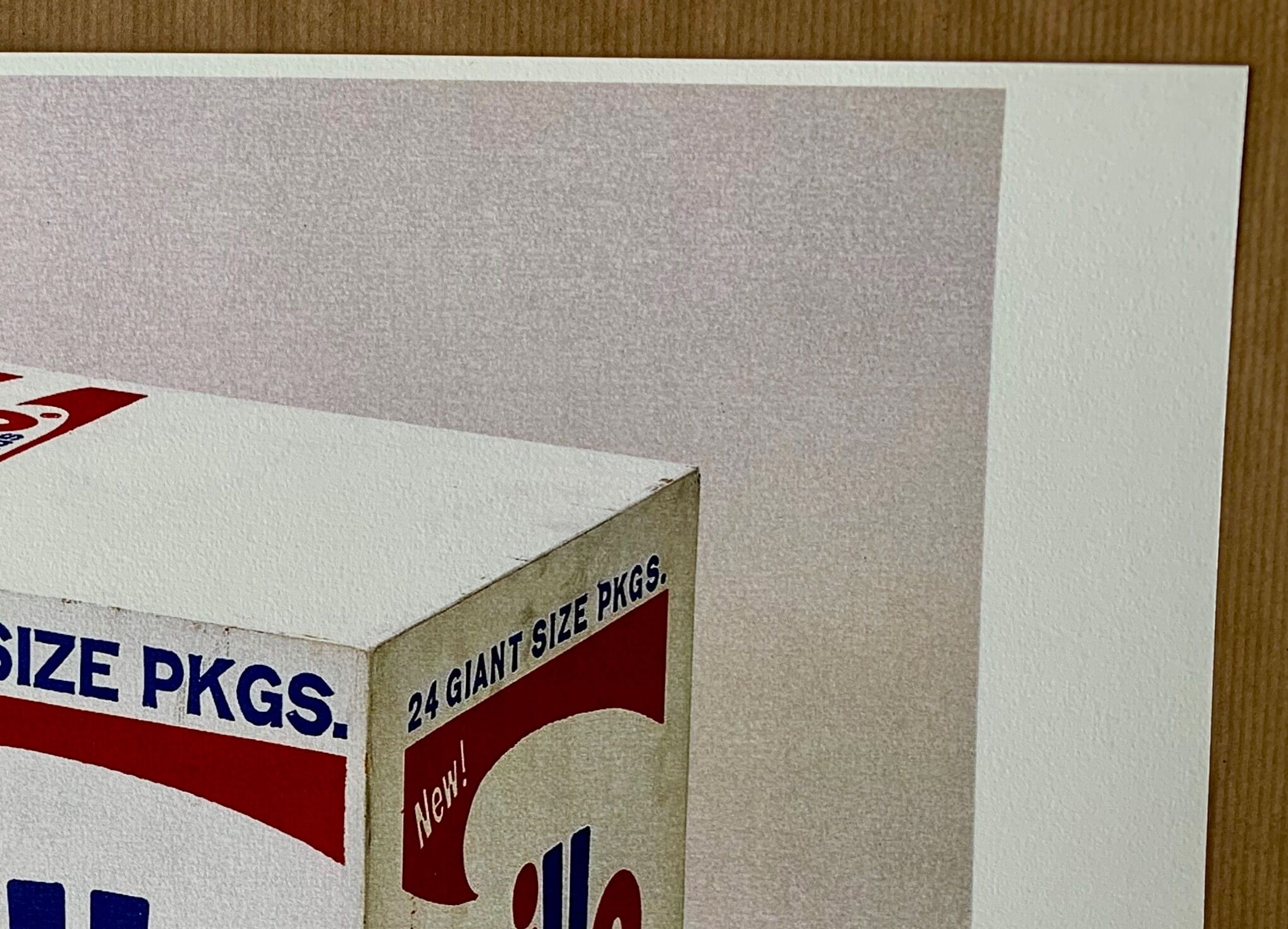 Lithographic print pop art by andy warhol "brillo box 1964"