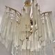 Venini Triedi Crystal Chandelier 1970